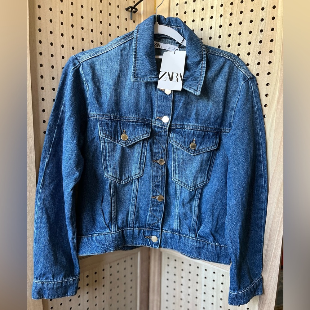 Zara ~ Stretch Jean Jacket - Picture 7 of 9